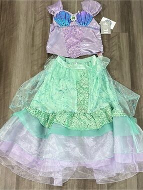 NWT Disney Store Princess Ariel Little Mermaid Costume - Size L (10/12)